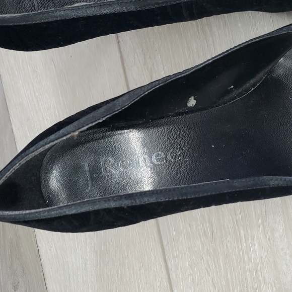 J.Renee Womens Velvet Dress Shoes Y2K sz 8.5W - Picture 4 of 13